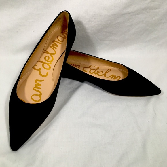 Sam Edelman Shoes - Black Suede Sam Edelman Sally Flat
